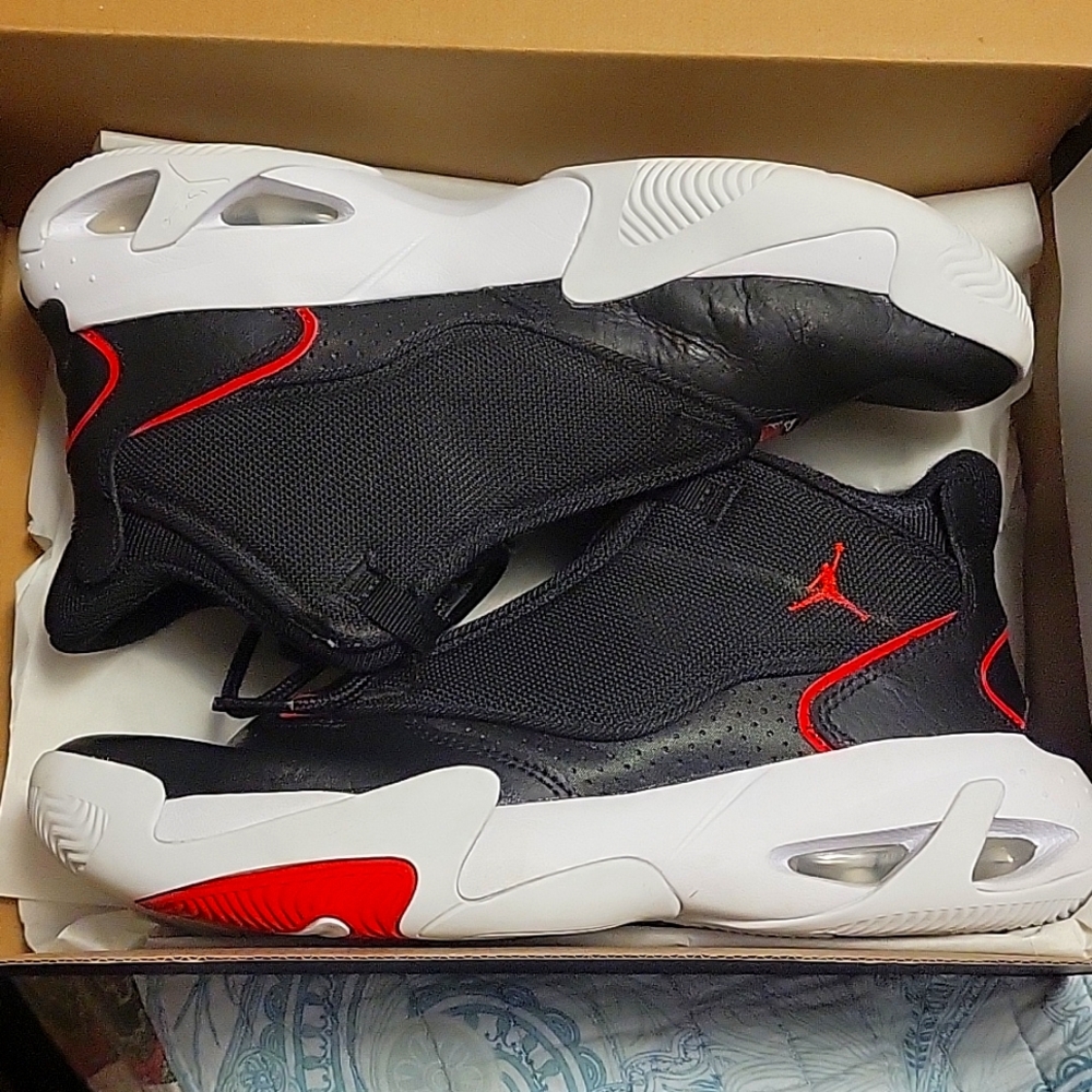 Black,Red,white Jordan's